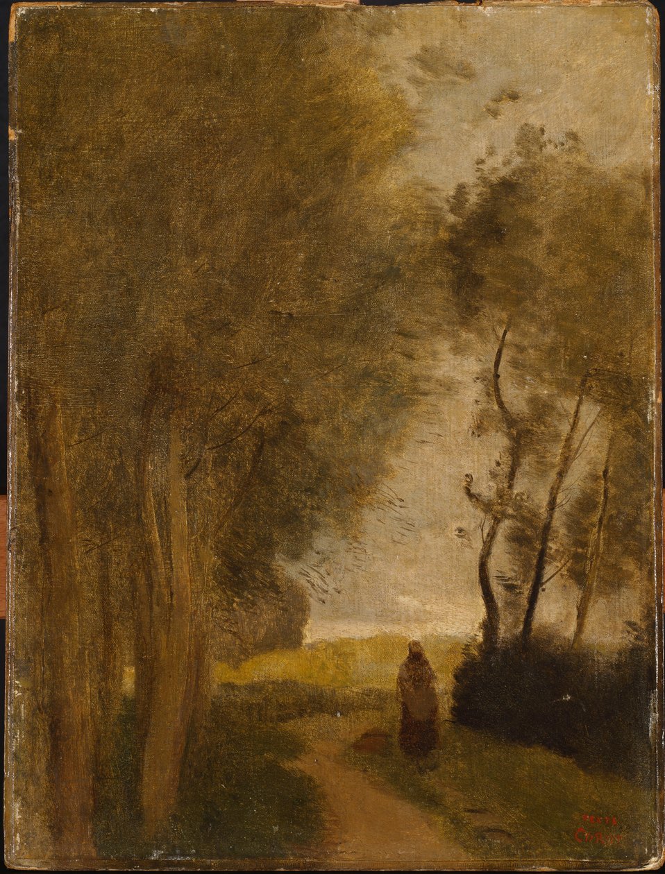 Vej ved Edge of Wood, ca. 1860-65 af Jean Baptiste Camille Corot