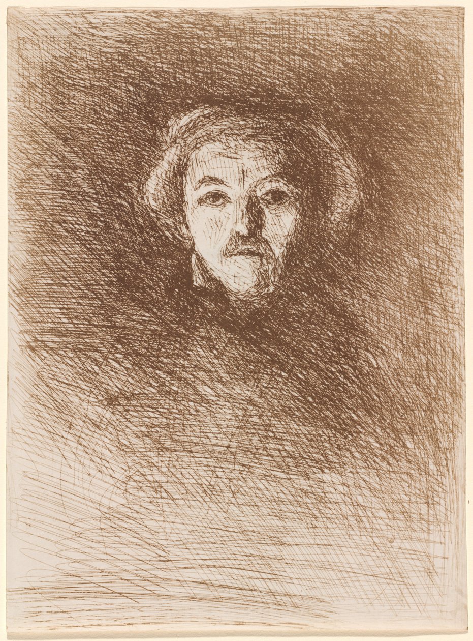Selvportræt Corot af ham selv, 1858. af Jean Baptiste Camille Corot