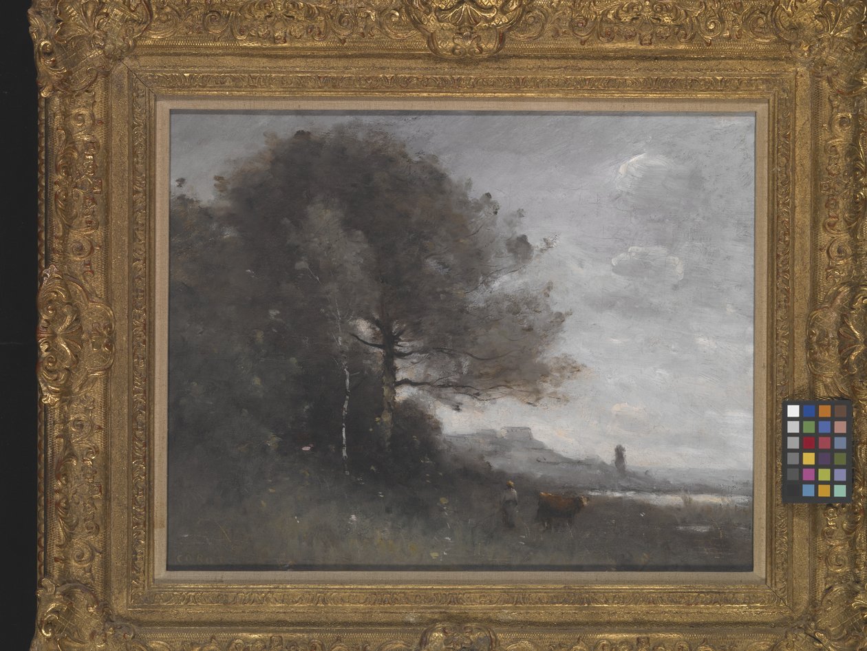 Souvenir fra Italien (olie på lærred) af Jean Baptiste Camille Corot