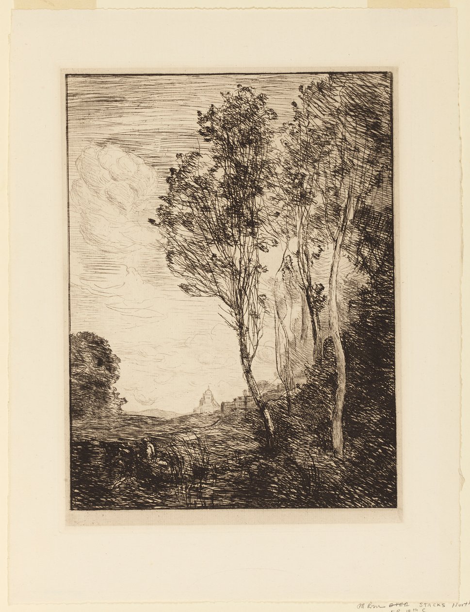 Souvenir fra Italien af Jean Baptiste Camille Corot