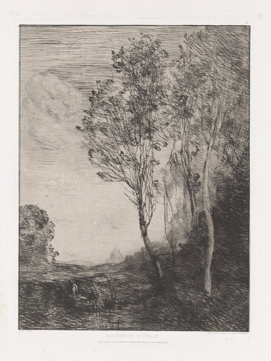 erindring om af Jean Baptiste Camille Corot