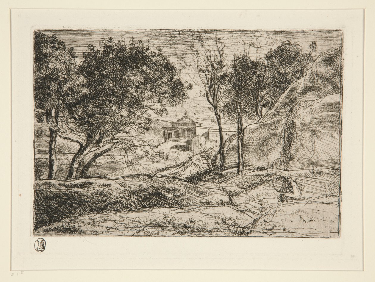 Souvenir de Toscane (Minde om Toscana) af Jean Baptiste Camille Corot