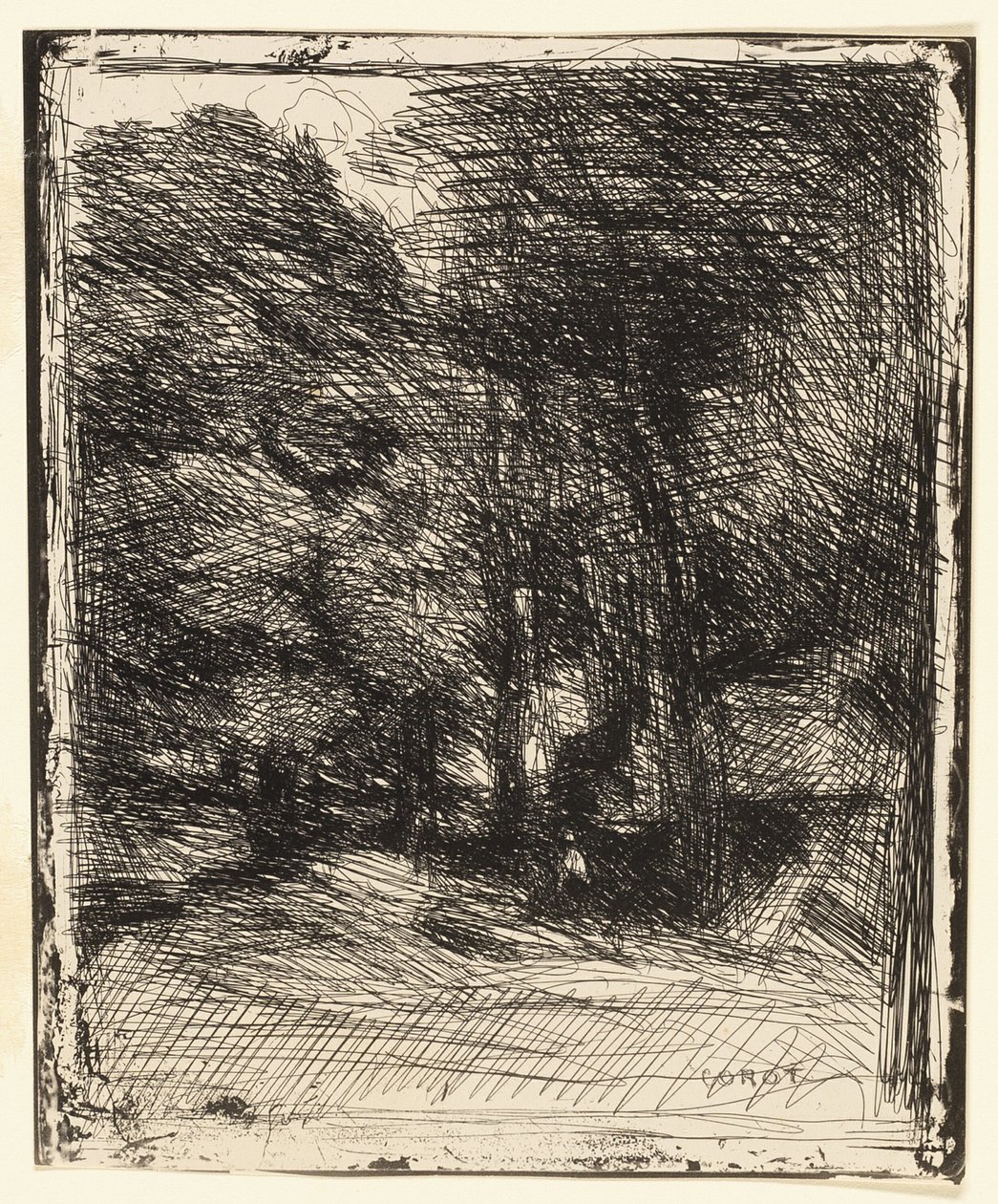 Souvenir fra Bas-Bréau af Jean Baptiste Camille Corot