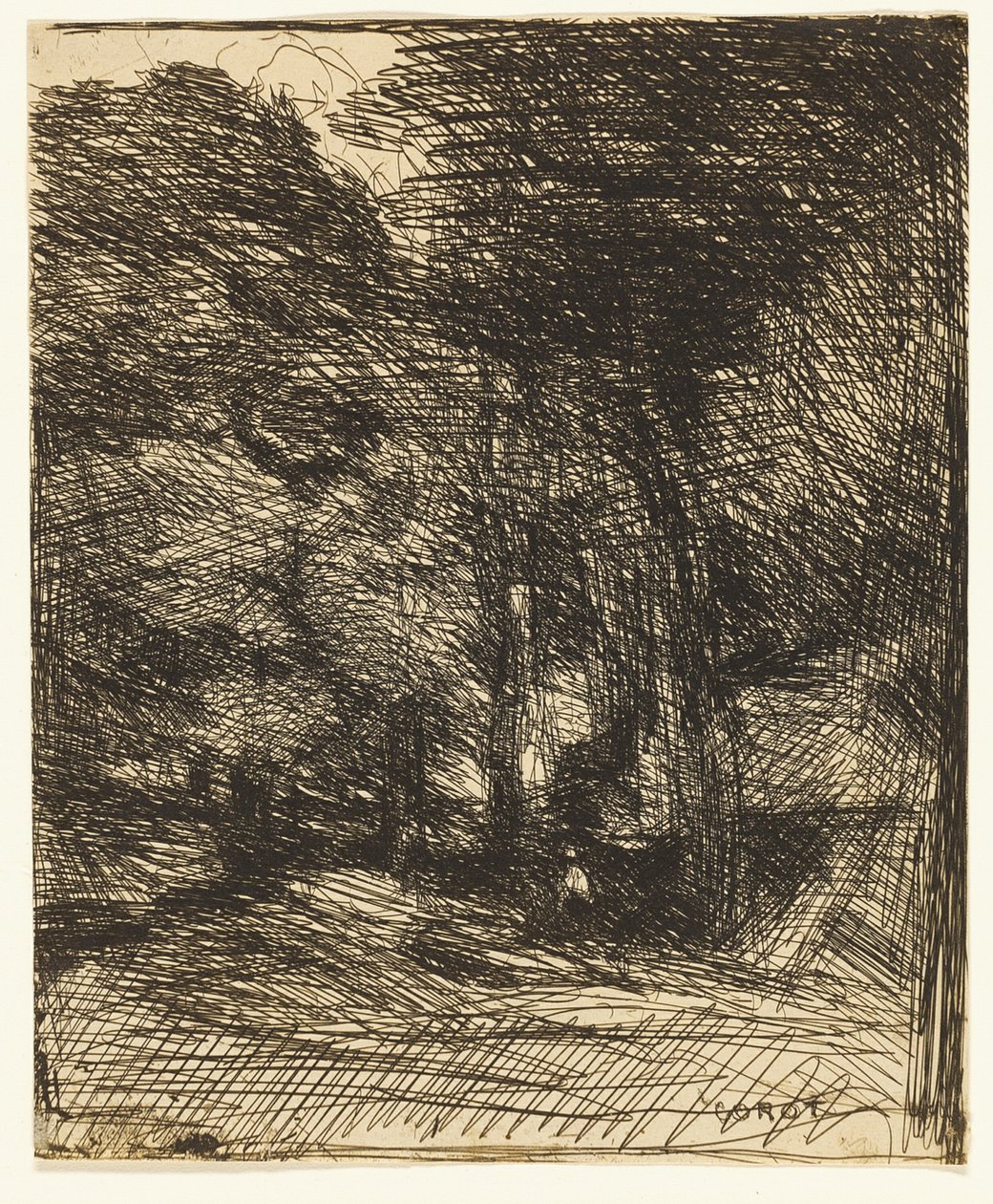 Souvenir fra Bas-Bréau af Jean Baptiste Camille Corot