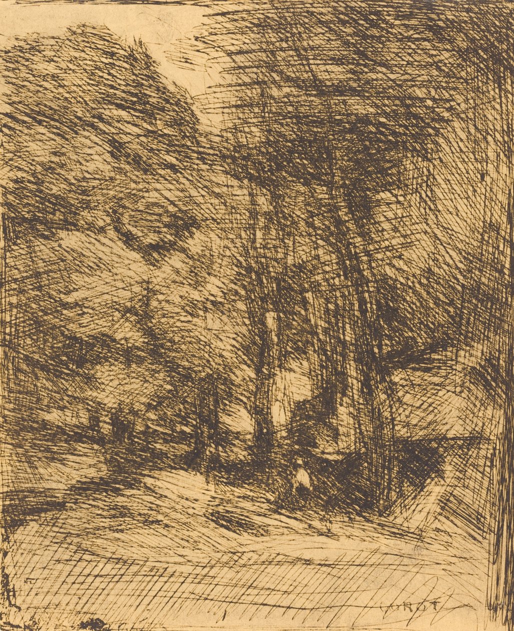 Souvenir af Bas-Breau Souvenir af Bas-Breau, 1858. af Jean Baptiste Camille Corot