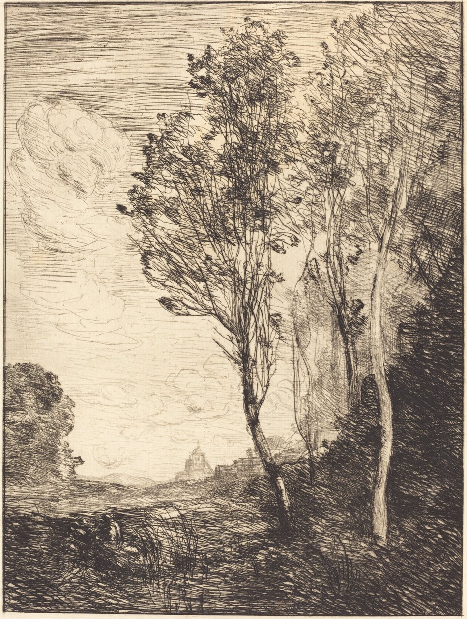 Souvenir fra Italien af Jean Baptiste Camille Corot