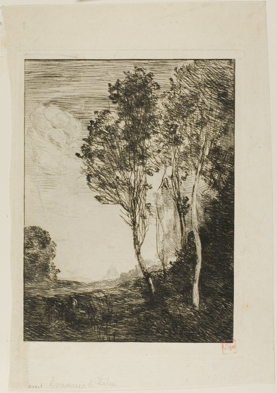 Souvenir fra Italien af Jean Baptiste Camille Corot