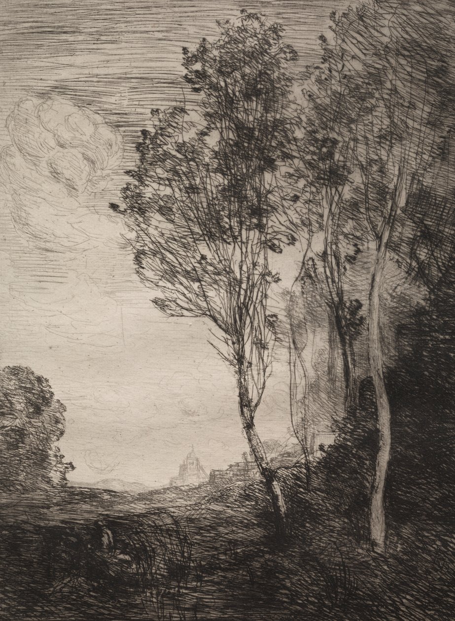 Souvenir fra Italien af Jean Baptiste Camille Corot