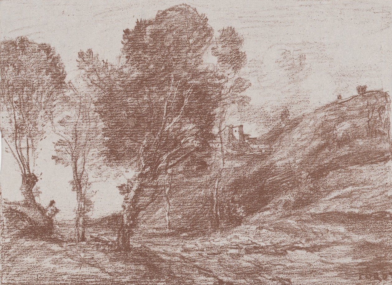 Souvenir fra Italien, 1871. af Jean-Baptiste-Camille Corot
