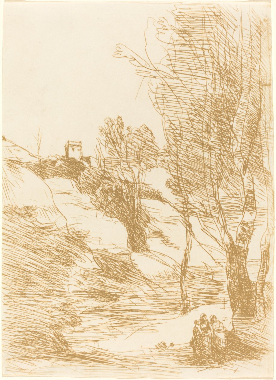 Souvenir fra Salerno af Jean Baptiste Camille Corot