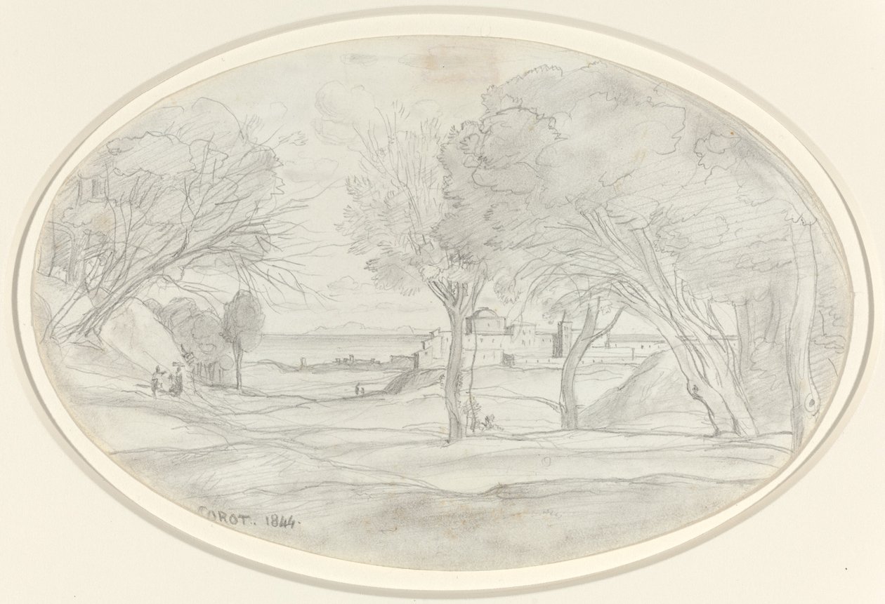 Souvenir fra Toscana af Jean Baptiste Camille Corot