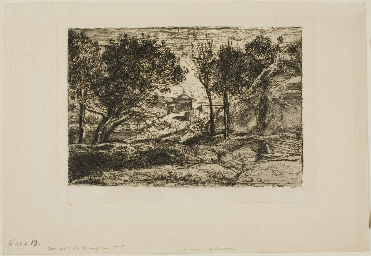 Souvenir fra Toscana af Jean Baptiste Camille Corot