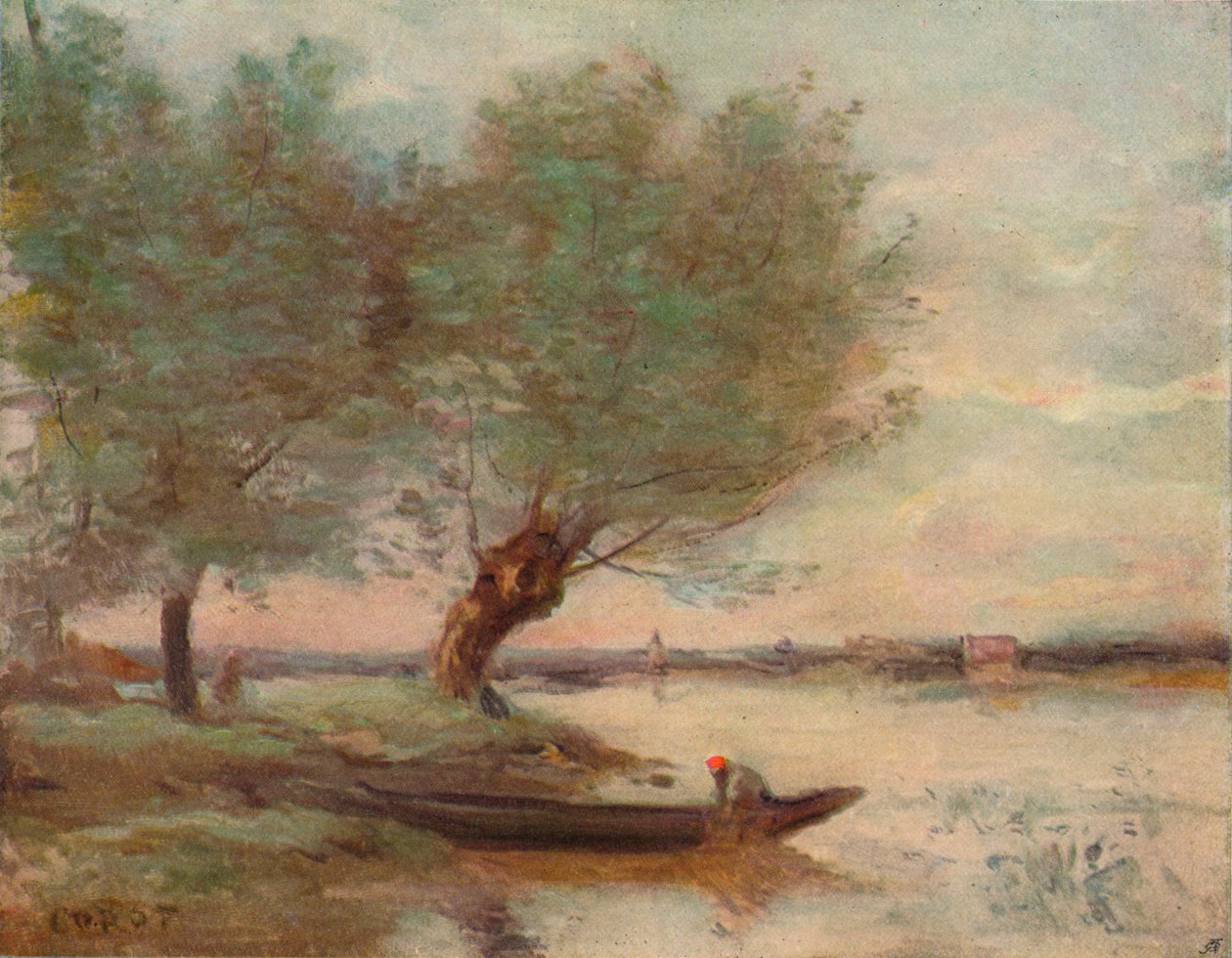 Bådsmanden, 1806-1875, 1906-7. af Jean Baptiste Camille Corot