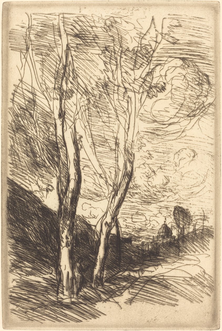 Katedralen i Firenze (Le Dome florentin) af Jean Baptiste Camille Corot