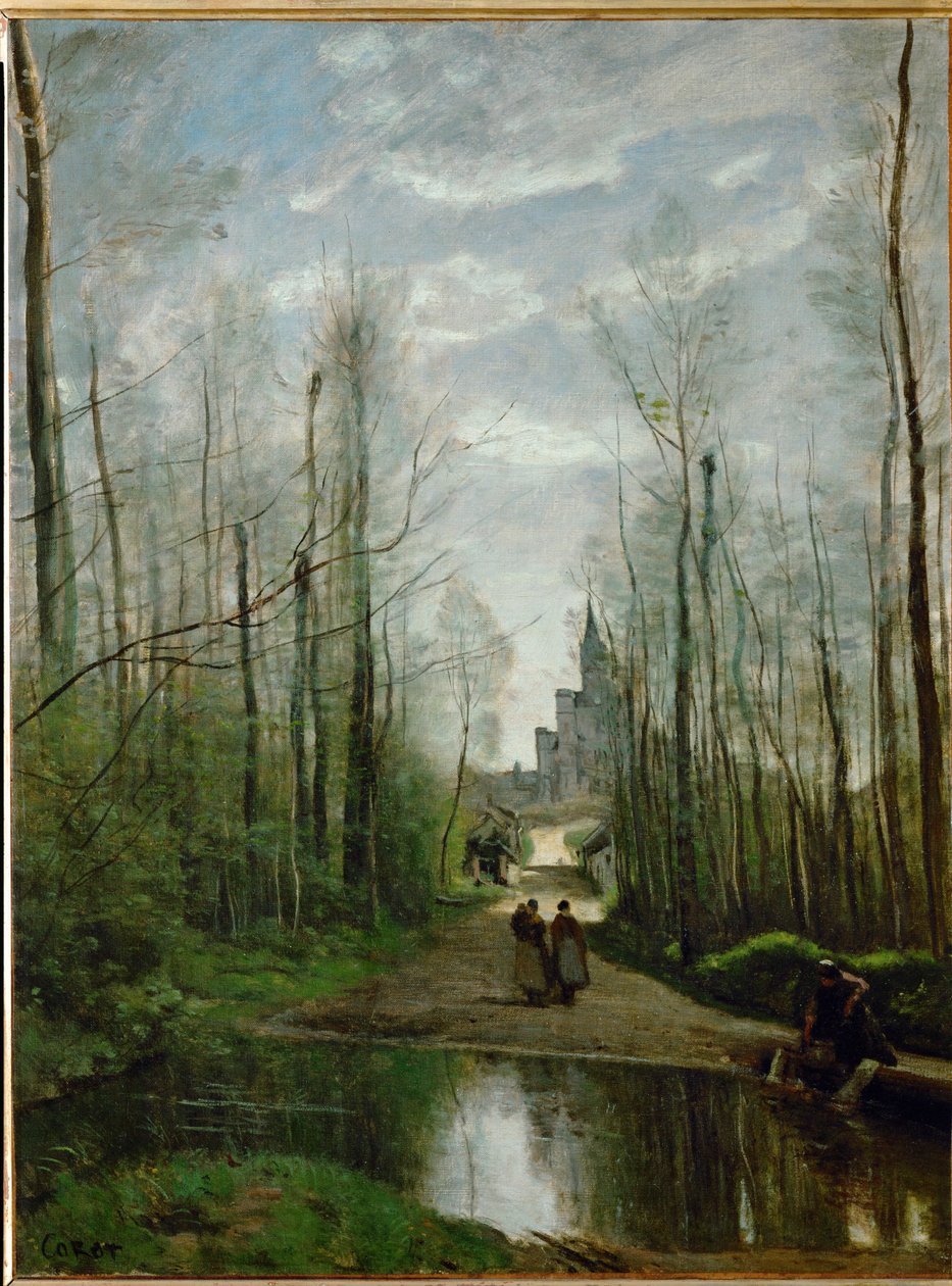 Kirken i Marissel ... af Jean Baptiste Camille Corot