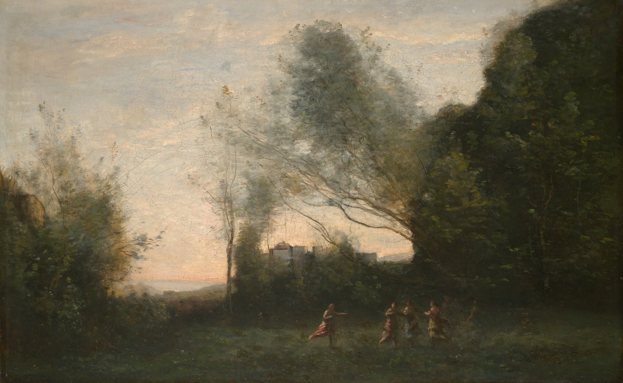 Nymfernes dans af Jean Baptiste Camille Corot