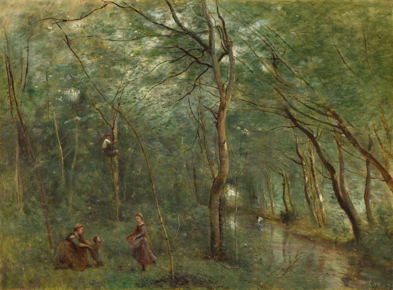 Ålesamlerne, 18601865. af Jean Baptiste Camille Corot