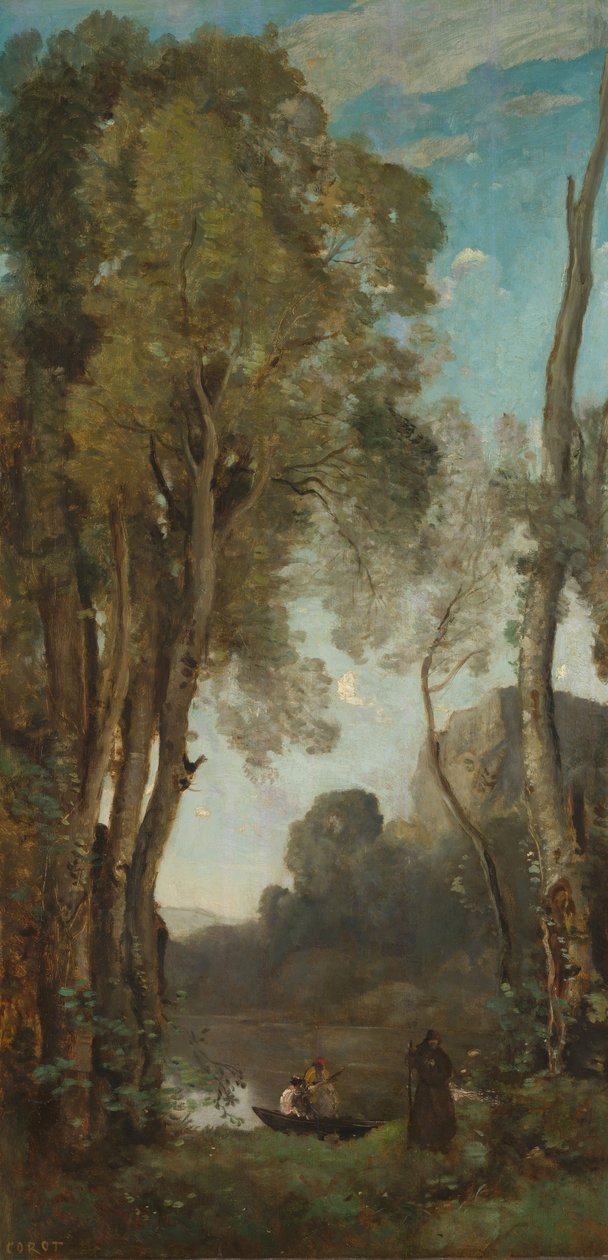 De fire tidspunkter på dagen (aften) af Jean Baptiste Camille Corot