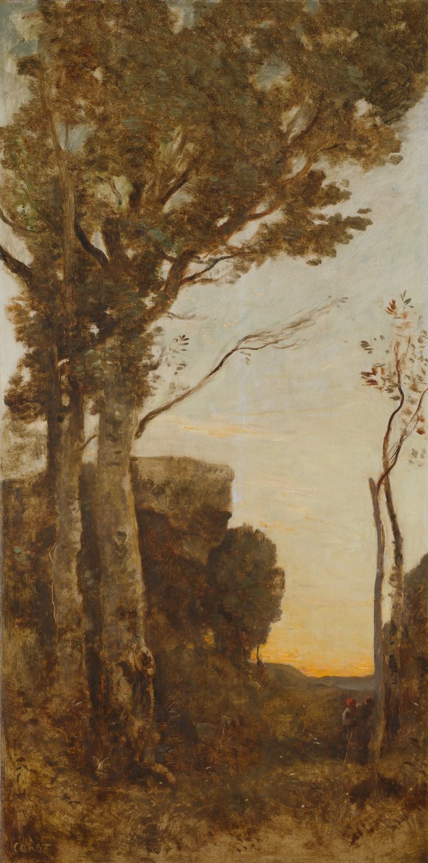 De fire tidspunkter på dagen (morgen) af Jean Baptiste Camille Corot
