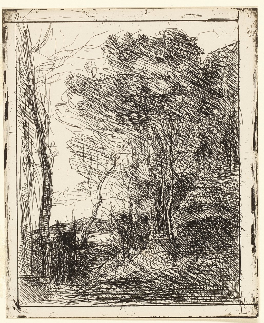 Den galliske rydning af Jean Baptiste Camille Corot