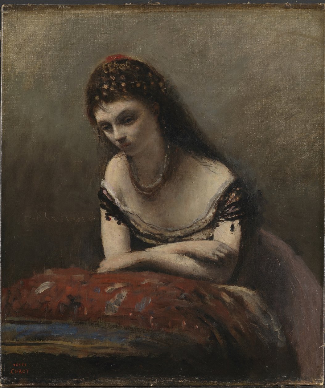 Sigøjnerpigen, 1870-1871. af Jean-Baptiste-Camille Corot