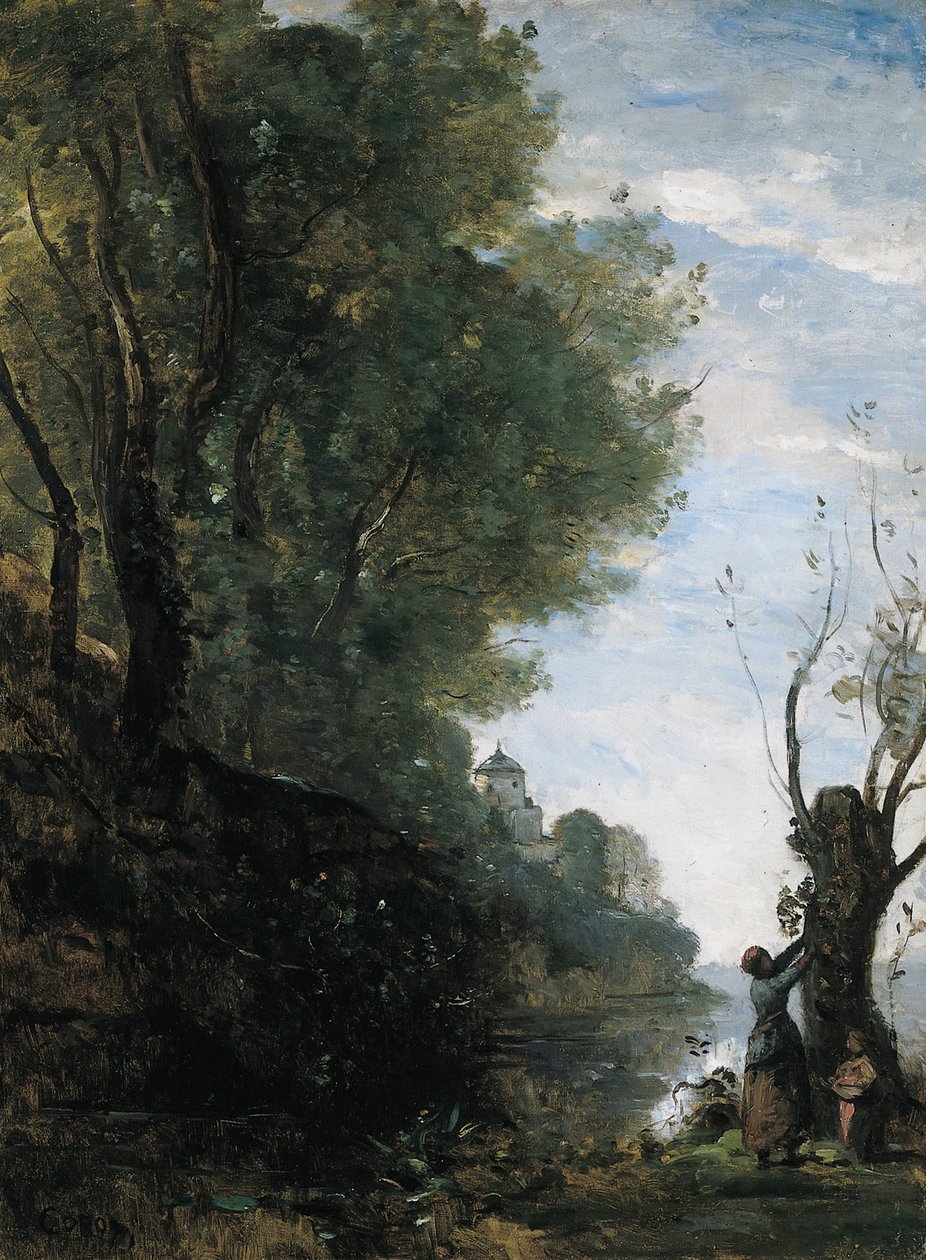 Den glade ø af Jean Baptiste Camille Corot
