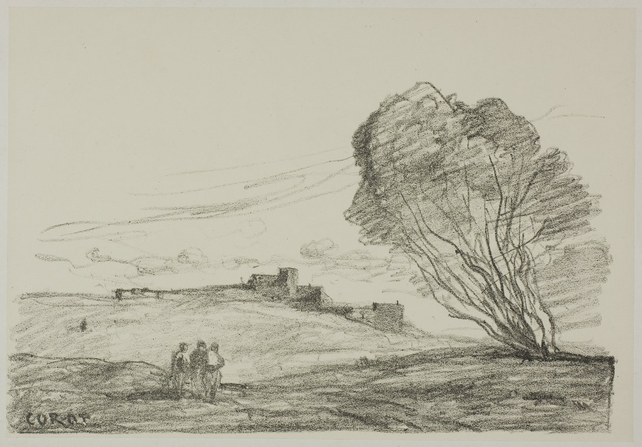 Det isolerede fort af Jean Baptiste Camille Corot
