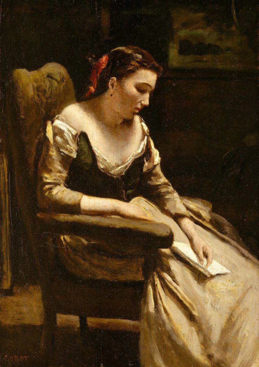 Brevet, ca. 1865. af Jean Baptiste Camille Corot