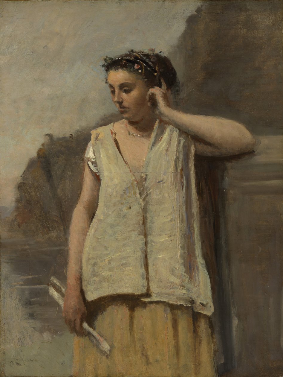 Musen: Historie, ca. 1865. af Jean Baptiste Camille Corot