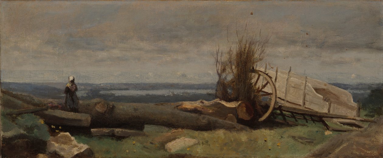 La Beauce-sletten af Jean Baptiste Camille Corot