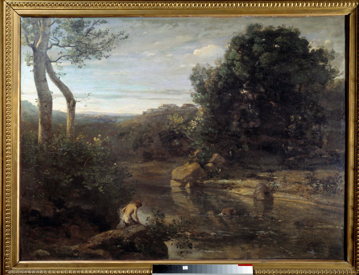 Hyrdebadet maleri af Camille Corot (1796-1875) 1848 søn. 0,87x1,17 m Douai, Musee de la Chartreuse af Jean Baptiste Camille Corot
