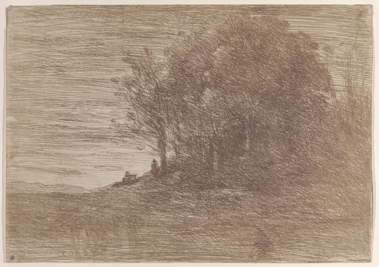 Eremittens skove Eremittens skove, 1858. af Jean Baptiste Camille Corot