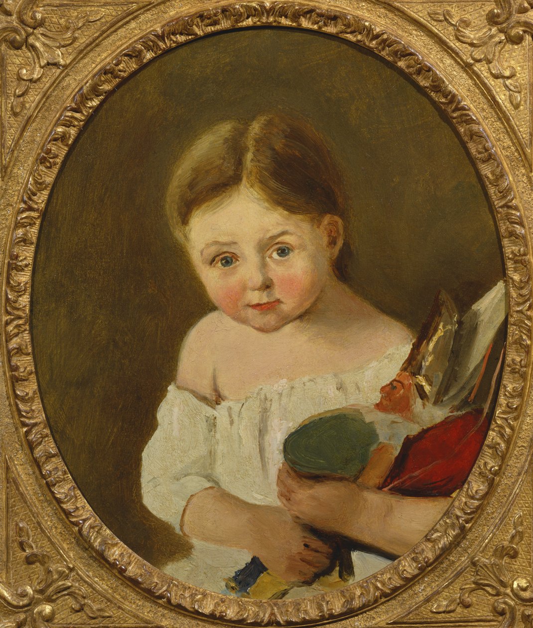 Den yngste datter af M. Edouard Delalain, c.1845-50 af Jean Baptiste Camille Corot