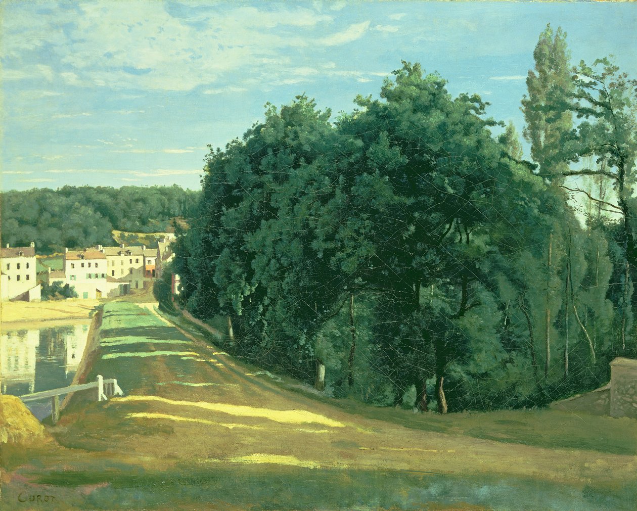 Byen Avray, ca. 1840 af Jean Baptiste Camille Corot