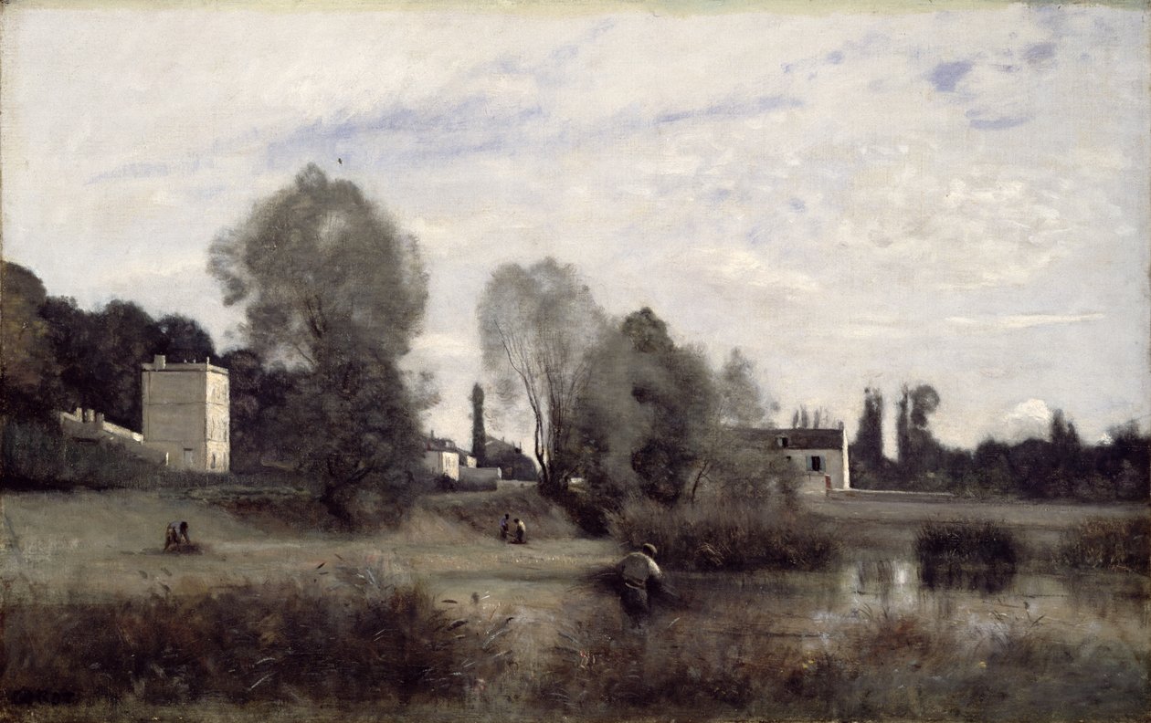 Byen Avray, 1865 af Jean Baptiste Camille Corot
