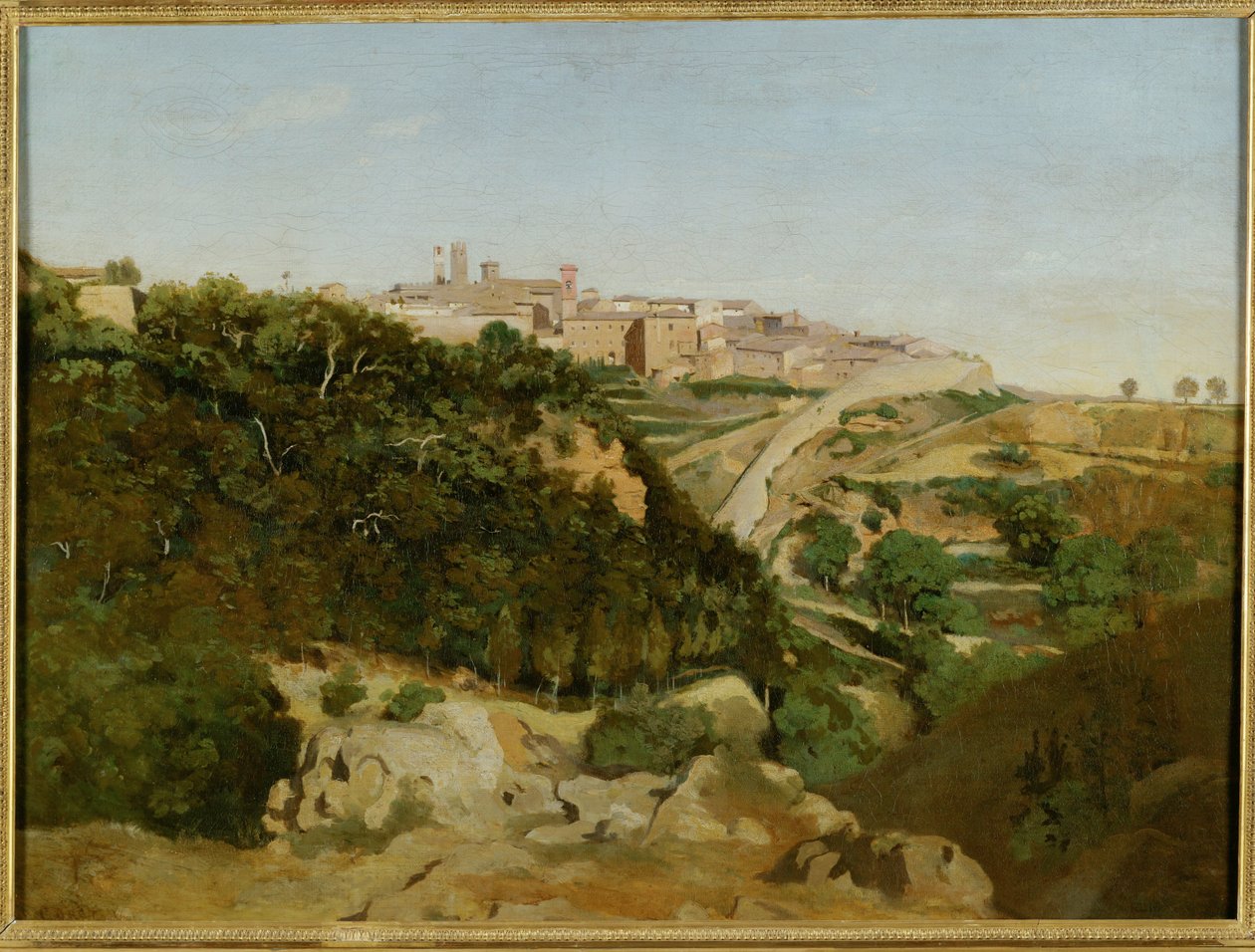 Volterra, le municipe - Volterra, Italien ... af Jean Baptiste Camille Corot