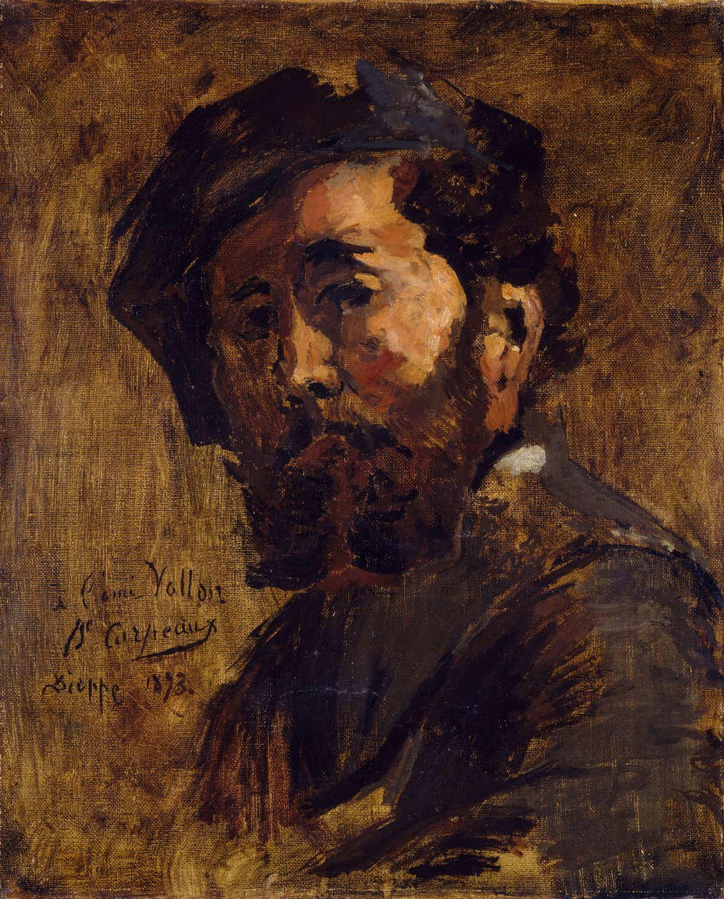 Portræt af Antoine Vollon 1833-1900, 1873. af Jean Baptiste Carpeaux