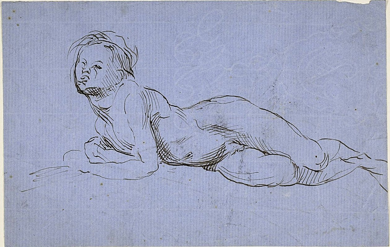 Ung dreng, der ligger ned af Jean Baptiste Carpeaux