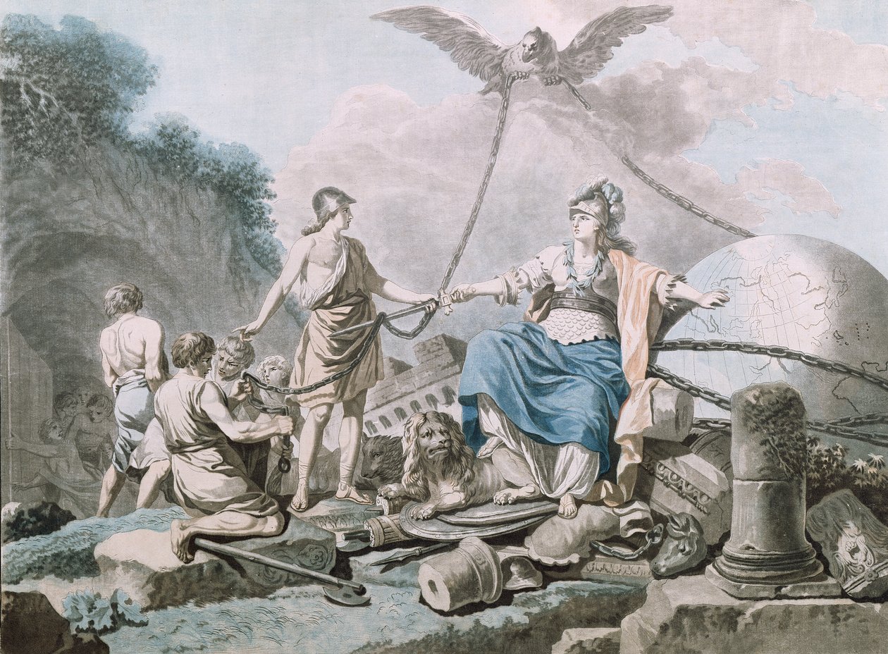 Allegori om slavernes befrielse af Jean Baptiste Chapuy