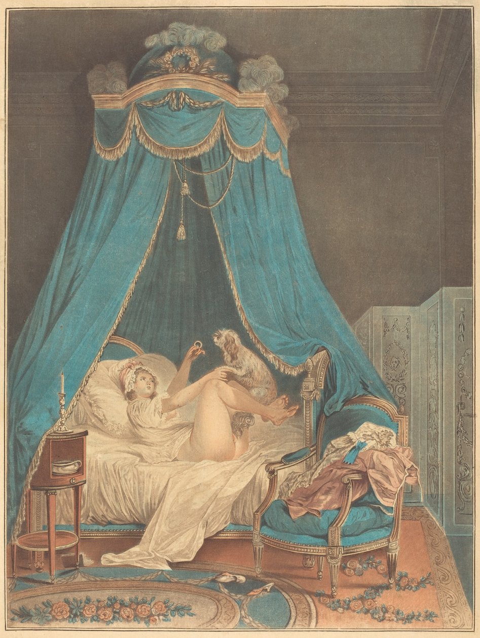 Den lille favorit af Jean Baptiste Chapuy after Nicolas Lavreince