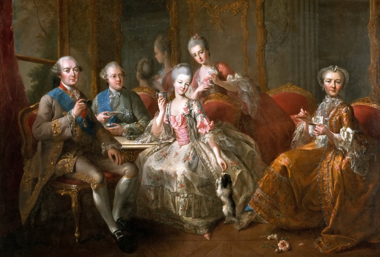 Chokoladekoppen Penthièvre-familien af Jean Baptiste Charpentier