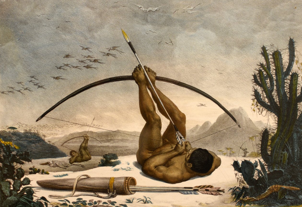 Caboclo af Jean-Baptiste Debret 1834 af Jean Baptiste Debret