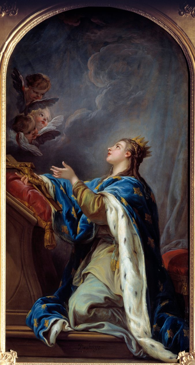 Saint Joan of France (olie på lærred) af Jean Baptiste Deshays