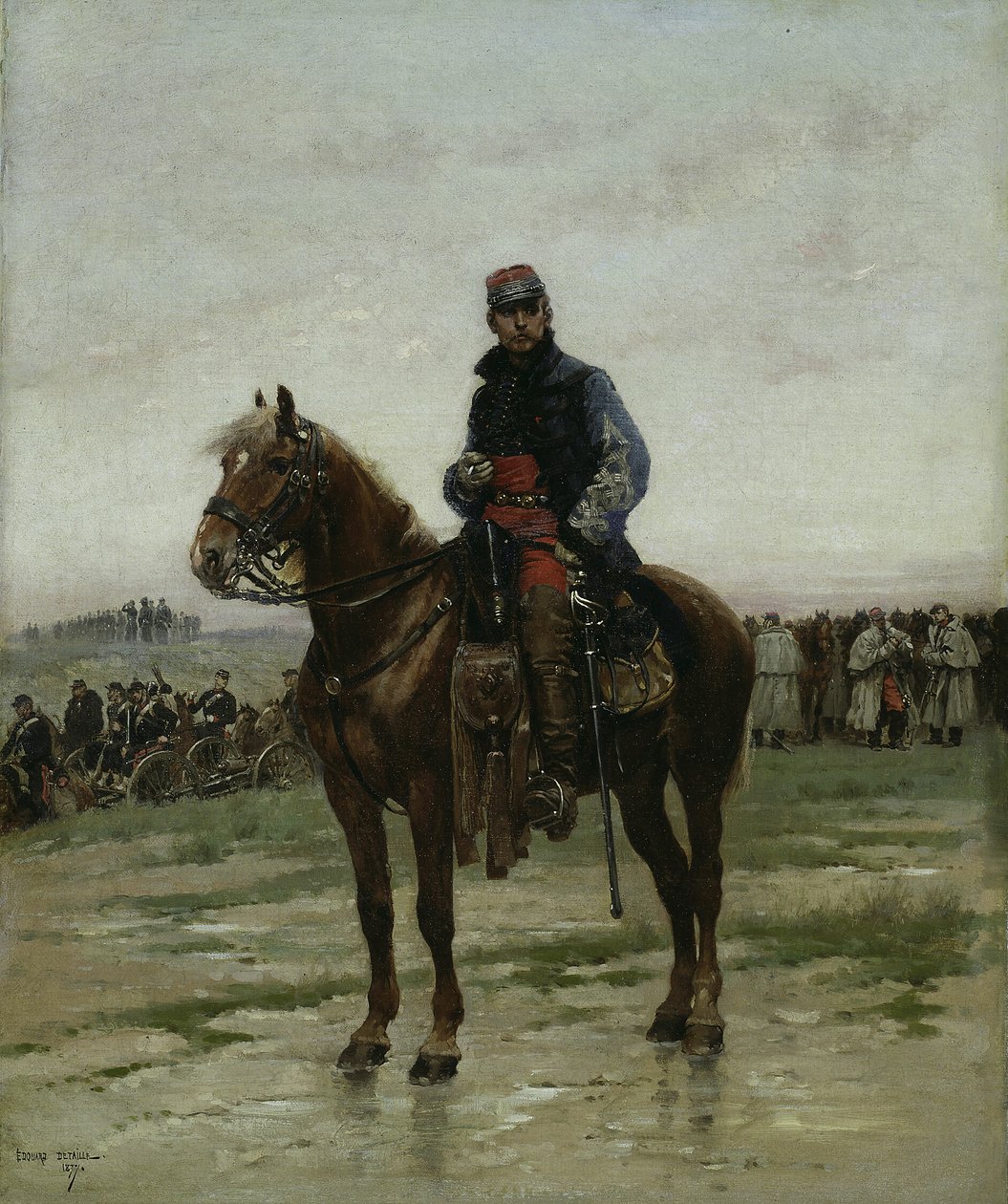En officer til hest af Jean Baptiste Edouard Detaille