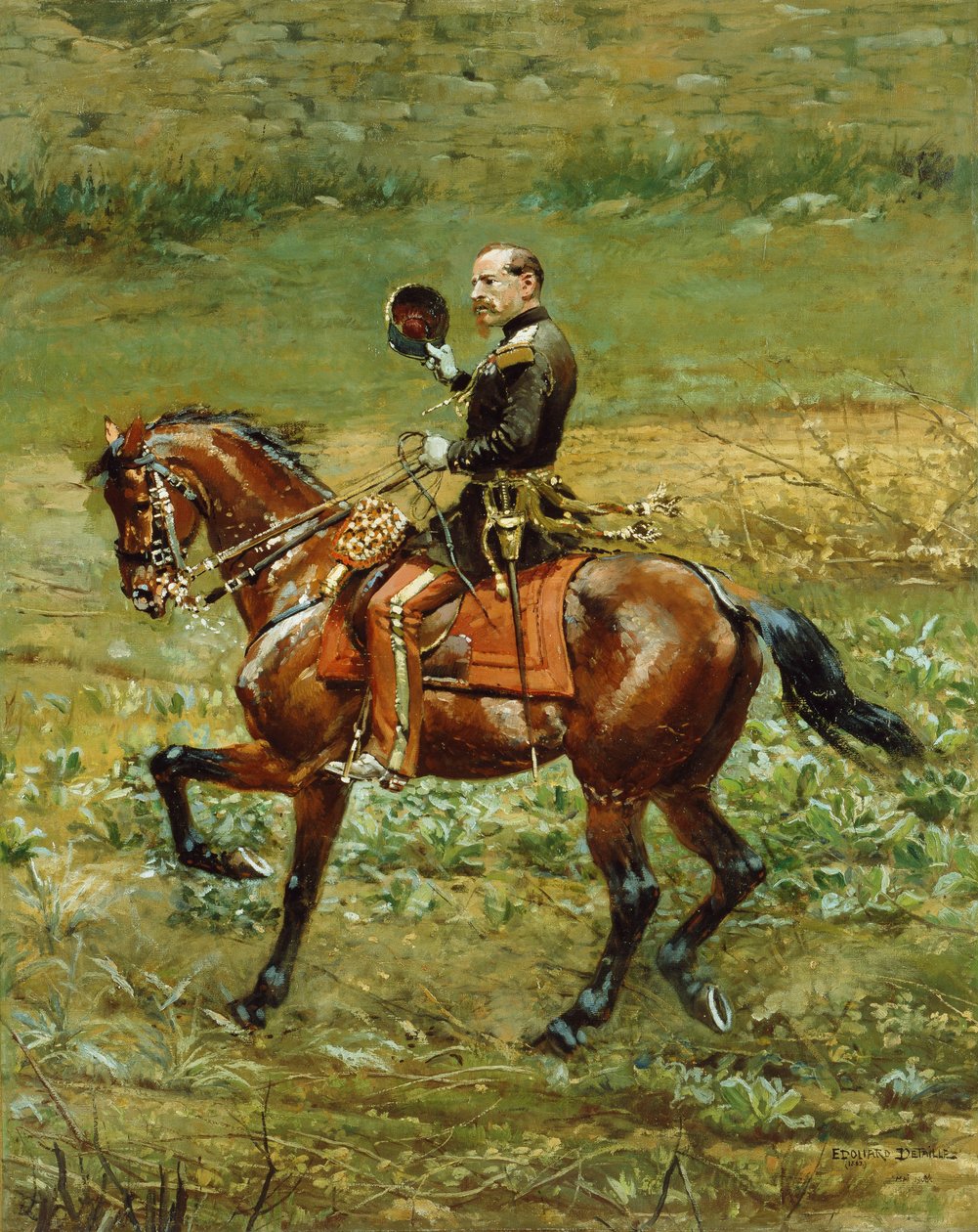 General Bourbaki, 1883 og 1908 af Jean Baptiste Edouard Detaille