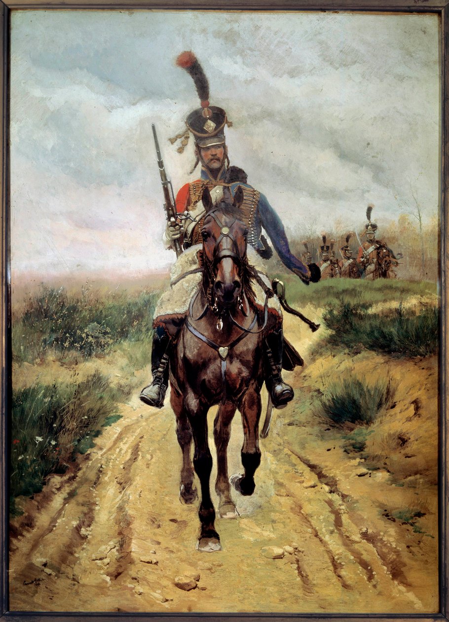 Vanguard, 9. Husarer af Jean Baptiste Edouard Detaille