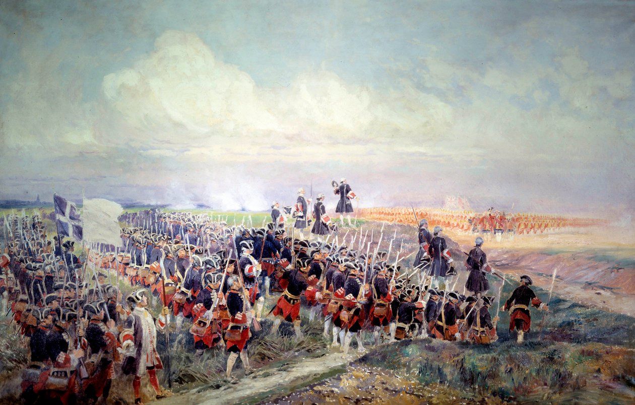 Frelse før slaget ved Fontenoy den 11/05/1745 Maleri af Edouard Detaille (1848-1912). 1912 Søn. 2,1x3,2 m Paris, Musee de l