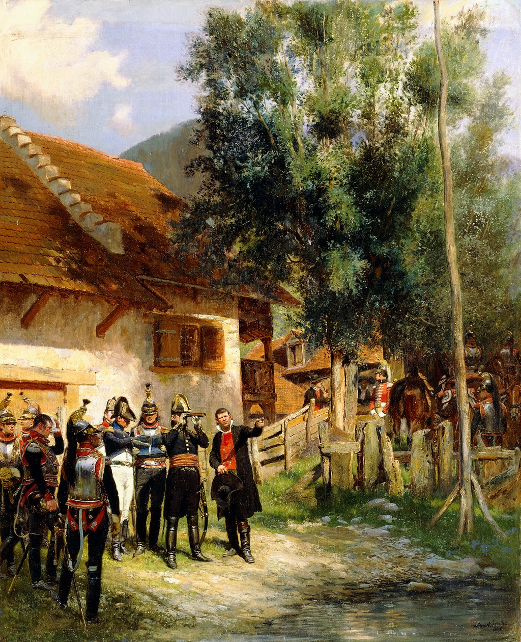 Orienteringen, 1895 af Jean Baptiste Edouard Detaille