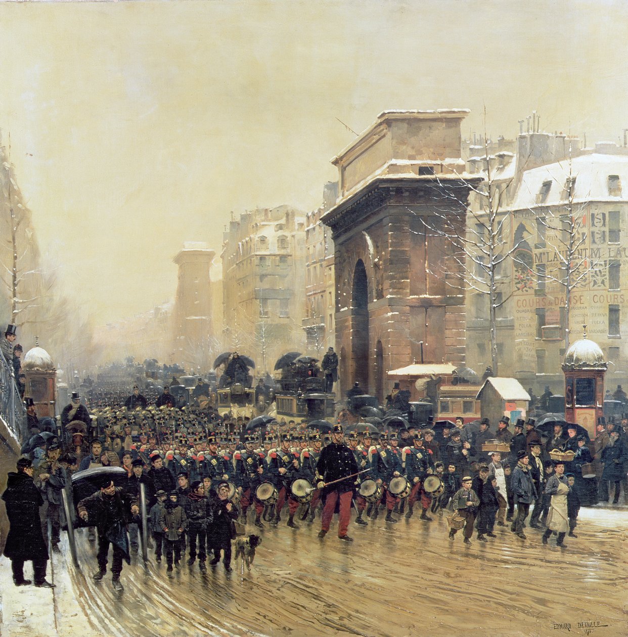 Det forbipasserende regiment, 1875 af Jean Baptiste Edouard Detaille