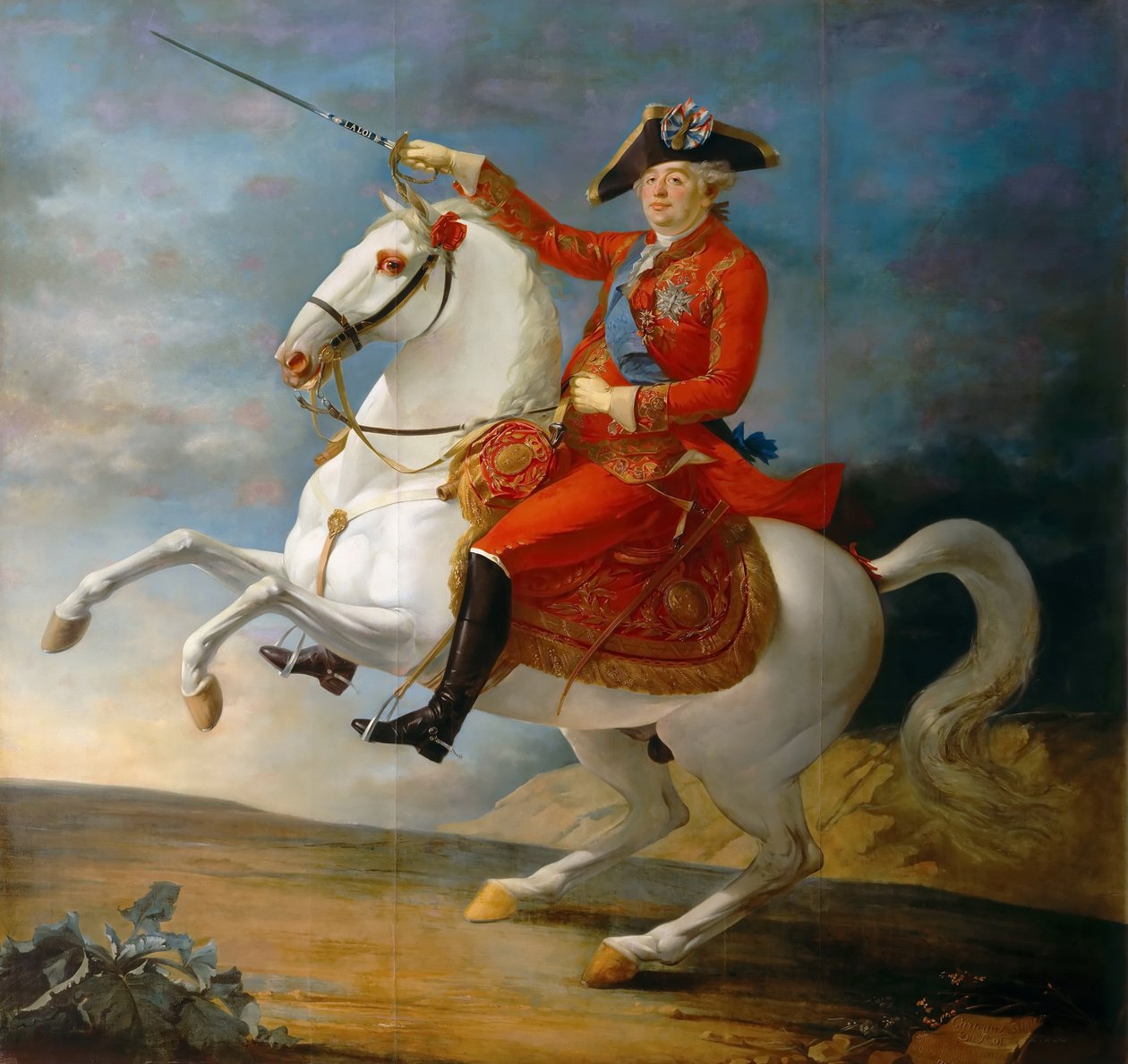 Rytterportræt af kong Ludvig XVI 1754-1793 af Jean Baptiste Francois Carteaux